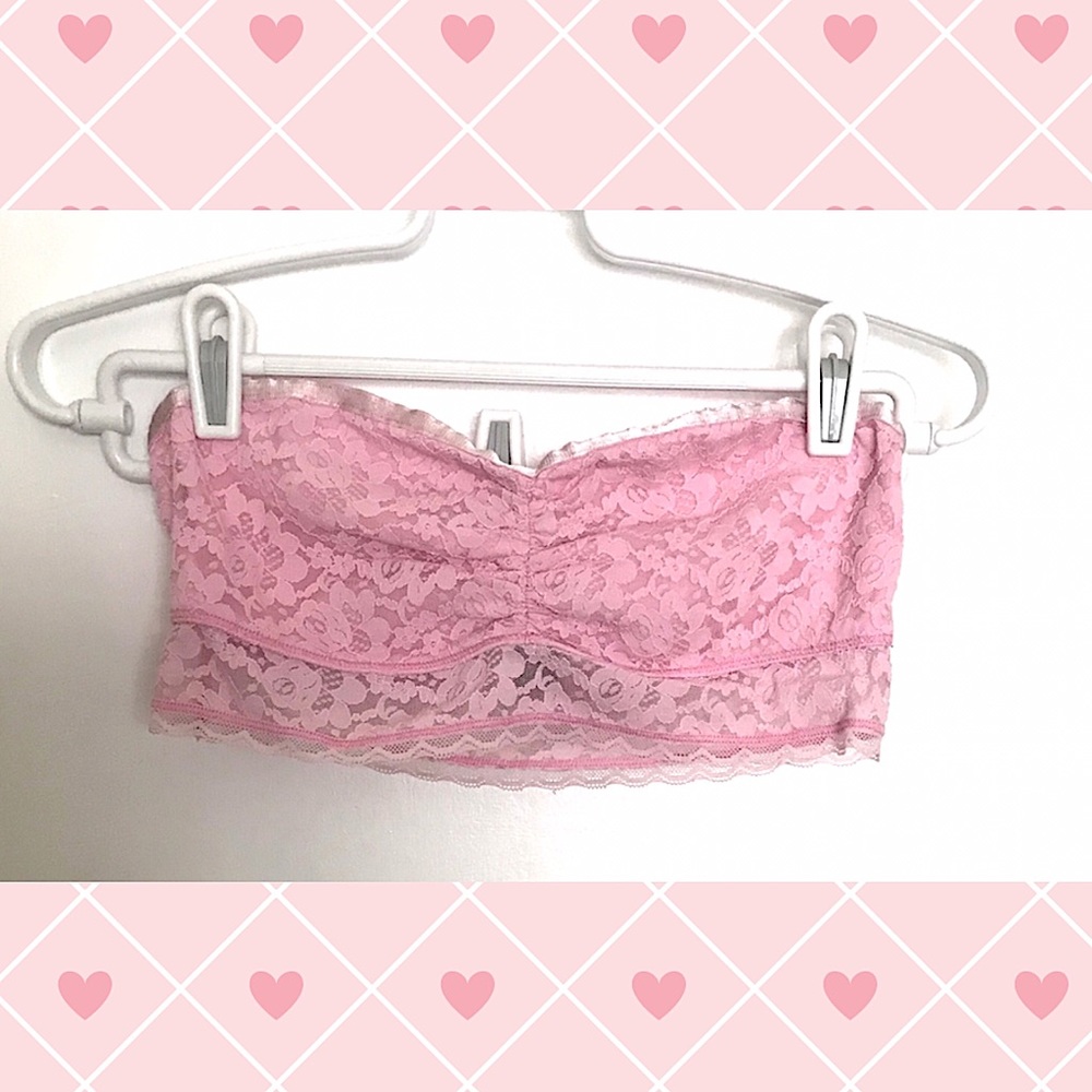 Aerie Light Baby Pink Bandeau Bralette